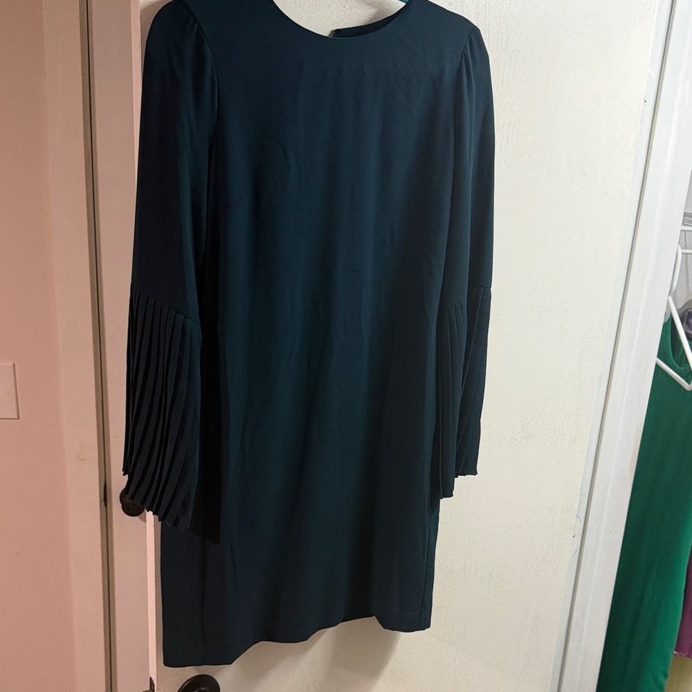 Maggy London Dark Teal Long Sleeve Dress